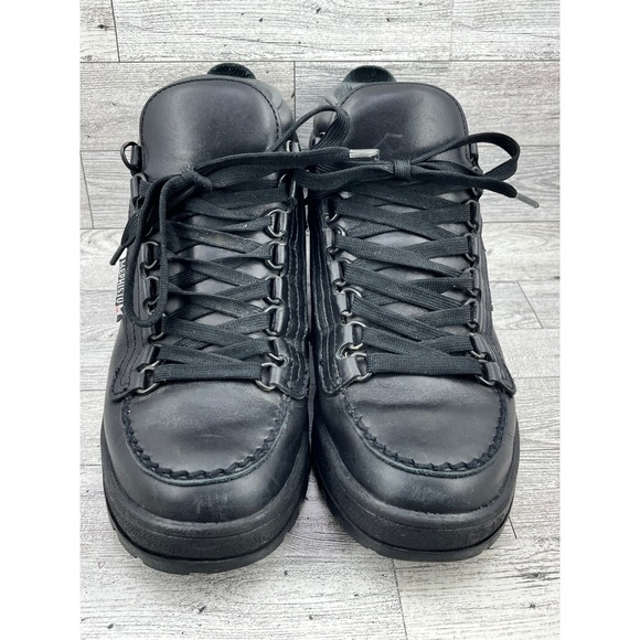 Mephisto Gore-Tex Black Leather Ankle Boots Women Size 9 Air-Bag System France - Picture 2 of 12